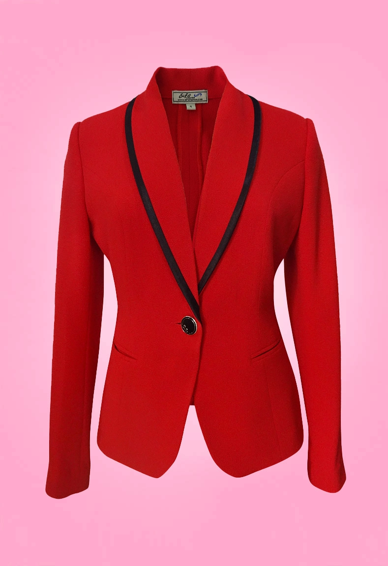Áo vest cổ sam viền
