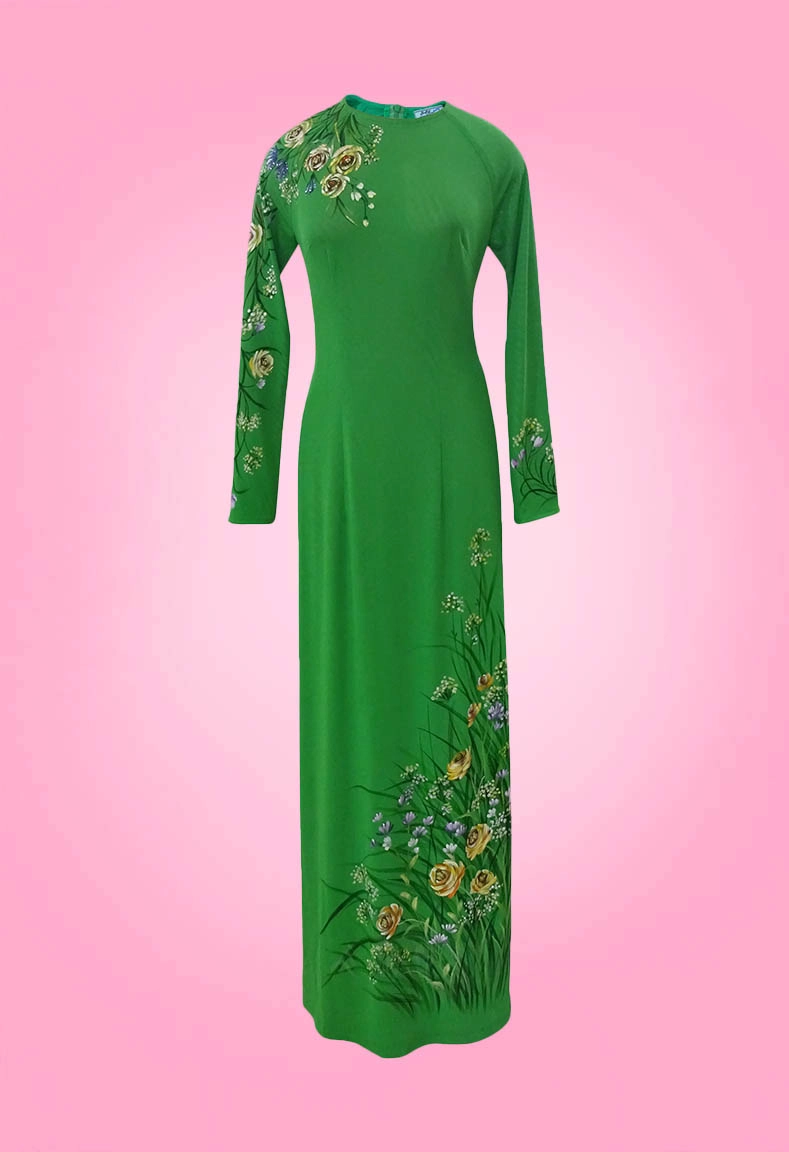 Áo dài cổ tròn