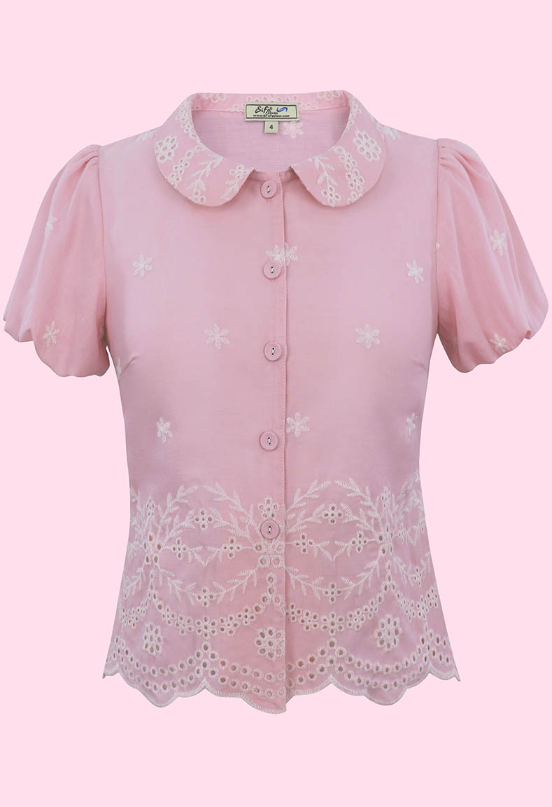Bộ áo cổ lá sen váy xòe 3 tầng - Áo