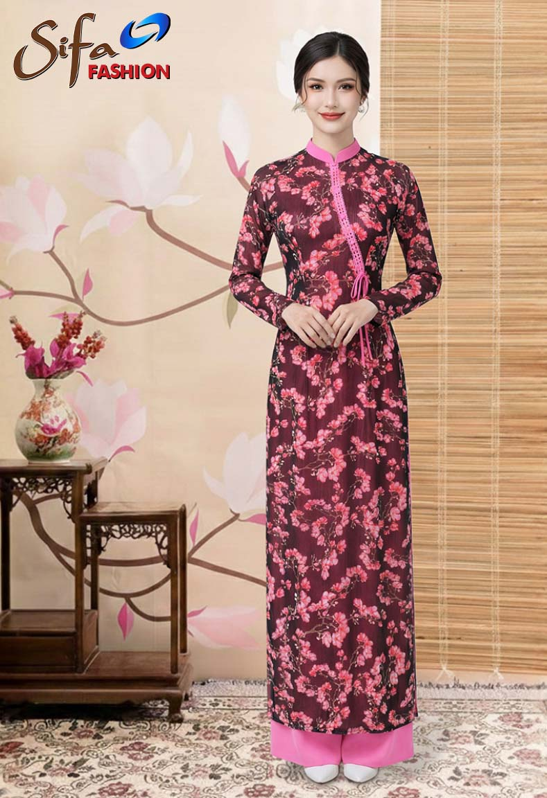 Áo dài phối ren